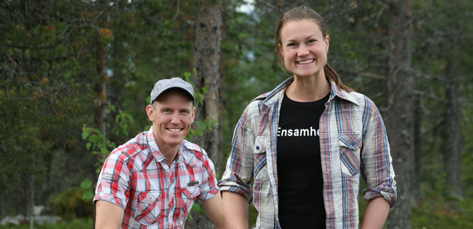 Björn Ferry och Heidi Andersson. Foto: Pressbild