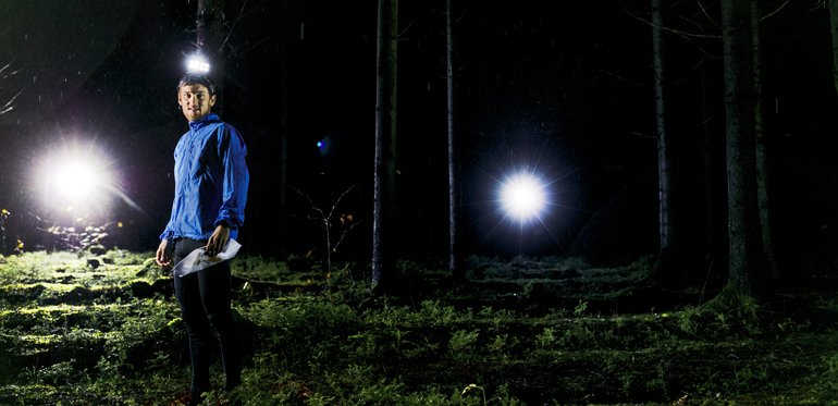 Albin Ridefelt, nattorienterare. Foto: Christian Gustavsson