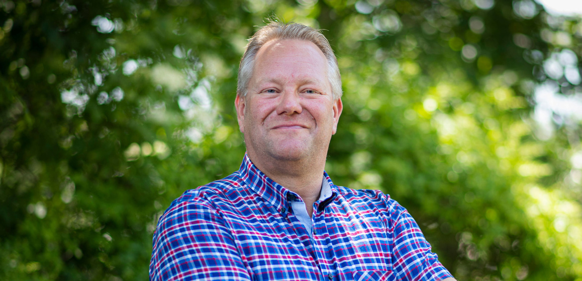 Lennart Nilsson, skogsförvaltare i Falun. Foto: Fredrik Bankler