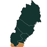 Karta region Norrland